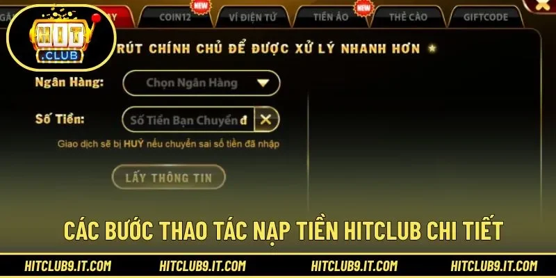 Hướng dẫn hoàn thành gửi vốn nhà cái không khó